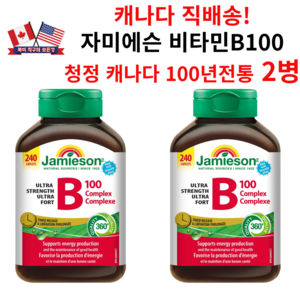 자미에슨 B100 240정 X 2통 (총480정) 초대용량 울트라 스트렝스 컴플렉스 코스트코, 2개