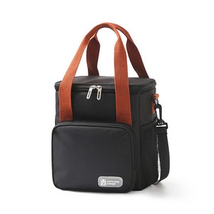 유니온 심플한 대용량 다용도 방수 보온 보냉백, 블랙