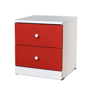 바니가구 바니 2단 협탁, 레드W