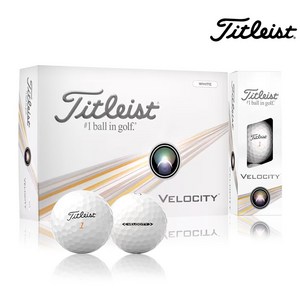 타이틀리스트 VELOCITY 벨로시티 골프공 2피스 42.67mm 12p, 화이트, 12개입, 1세트