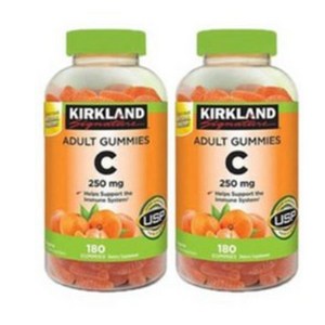 Kikland Signatue Vitamin C 250 mg 180 Adult Gummies 2병, 2개, 180정