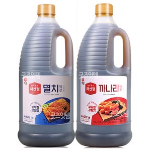 하선정 까나리액젓 3kg + 멸치액젓 3kg, 2개