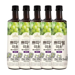 쁘띠첼 미초 청포도 900ml x 5개