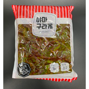 줄기상추절임 반찬 야마구라게 1kg - 대용량 업소용 일식 절임반찬 이자카야 반찬, 1개