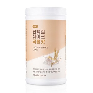 유유유 스테비아 단백질 쉐이크 곡물맛, 1개, 750g