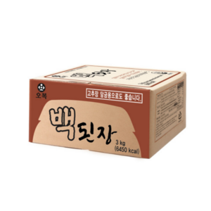 오복 일식백된장3kgx1개, 1개, 3kg