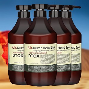 바이오디톡 헤어영양 머릿결복구 헤어팩 영양팩 컨디셔너 1000ml, 4개