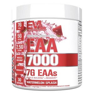 EVLUTIONNUTRITION EAA 7000 필수아미노산 워터멜론 스플래쉬 맛, 1개, 282g