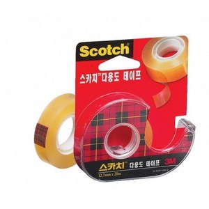 스카치 다용도 테이프 디스펜서 522D 12mm x 20m, 1개