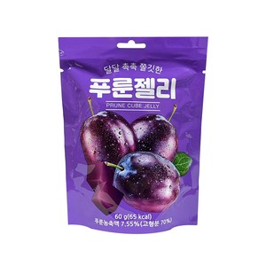 푸룬 큐브 젤리 60g, 1개