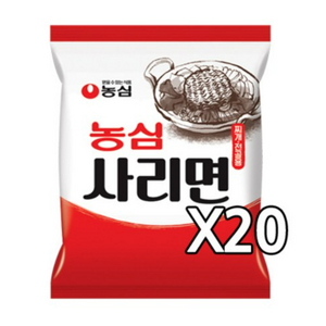 농심 사리면 110g, 20개