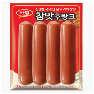 하림 참맛 후랑크, 80g, 50개