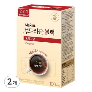 맥심 오리지날 부드러운 블랙 커피믹스, 2.7g, 100개입, 2개