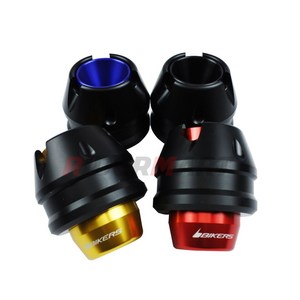 25년- 혼다 PCX125 바이커스 프론트 포크슬라이더 프론트 휠 보호 슬라이더, 1세트, 레드