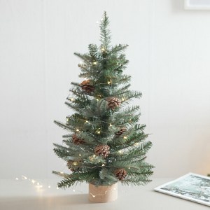 고급그레이 솔방울 트리 60cm 크리스마스 나무 TRHMES, 미니트리