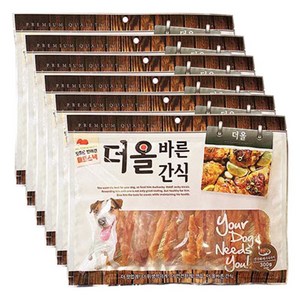 메가펫 더올바른 강아지간식 300g, 6개, 건식꽈배기