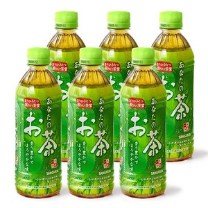 산가리아 당신의 녹차, 6개, 500ml