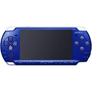 소니 플레이스테이션 포터블 PSP 2000 시리즈 핸드헬드 게임기 시스템 갱신 펄 화이트, Metallic Blue