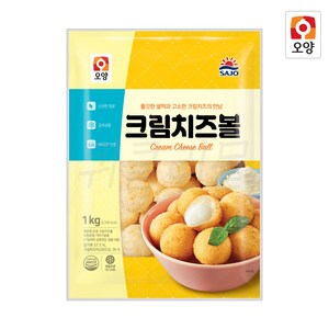 사조 오양 크림 치즈볼 1kg(25gx40개), 1kg, 1개