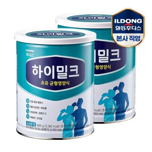 일동후디스 하이밀크 초유 균형영양식 성인분유, 2개, 600g