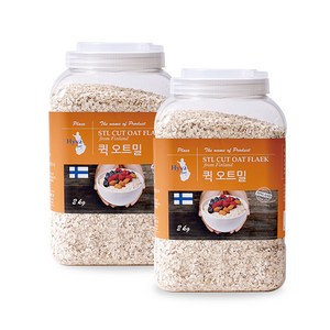 [이잡곡이다] 핀란드산 부드러운 퀵 오트밀 2kg x 2개
