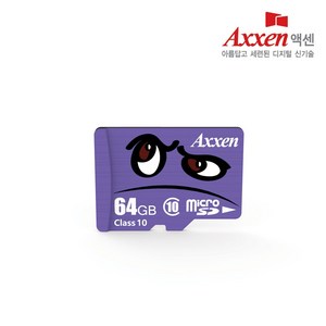 액센 캐릭터 UHS-I Class10 Micro SD카드 100MB/s 64GB, 1개