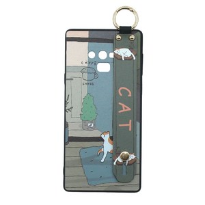 신서엔코 갤럭시노트9케이스 Galaxy Phone Case SCS-1533 일러스트 핸드 스트랩 케이스