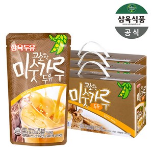 [삼육식품] [삼육두유]고소한 미숫가루 두유 190ml x 60팩, 60개