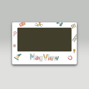 STEAM 과학실험 자력실험 테스트 자력확인키트 휴대용 마그네틱뷰어 8.5x5.5 (cm), 단품