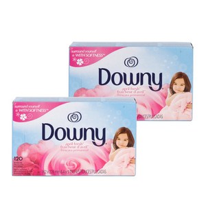 Downy 다우니 건조기시트 드라이시트 섬유유연제 Dryer sheets 120매 X 2개