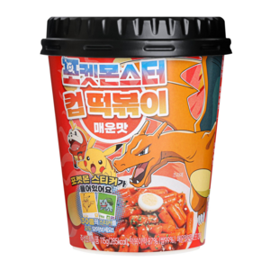 [포켓몬스터] 포켓몬 컵떡볶이 매운맛, 매운맛4P, 4개, 115g