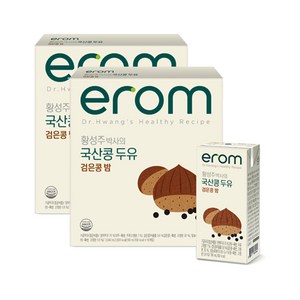 이롬 황성주 국산콩두유 검은콩 밤 190ml 32팩, 32개