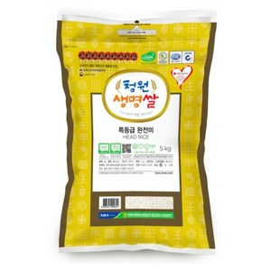 청원생명농협 저탄소인증 특등급 완전미 GAP 청원생명쌀, 5kg, 1개