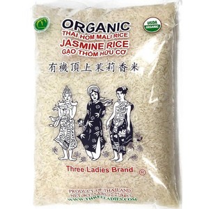 Thee Ladies 타이 자스민 라이스 쌀 2.27kg 미국발송 Oganic Thai Jasmine Rice, 1개