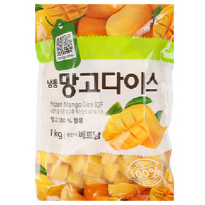 냉동 망고 다이스 1kg, 3개