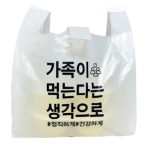 비닐봉투 배달봉투 배달비닐 봉지 돈까스 배민 도시락 치킨 포장 인쇄 비닐 소 중 대 100매, 10L, 100개