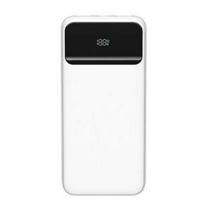 이어맥 잔량표시 초슬림 PD 22.5W 고속충전 보조배터리 10000mAh C타입, 화이트, PTPB-30