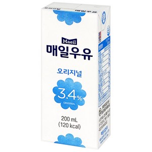 매일유업 매일우유 멸균우유 오리지널, 200ml, 15개