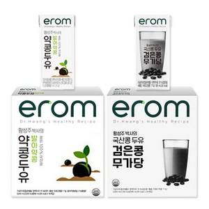 이롬 황성주 박사의 발아약콩두유 / 검은콩무가당 (총2box), 32개, 190ml