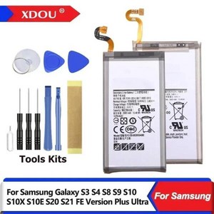 XDOU EB-BG973ABU EB-BG975ABU EB-BG980ABY 배터리 삼성 갤럭시 S3 S4 S8 S9 S10 S10X S10E S20 S21 FE 버, 02 Fo Galaxy S9