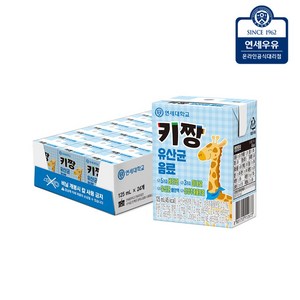 연세우유 키짱 유산균 음료, 125ml, 24개