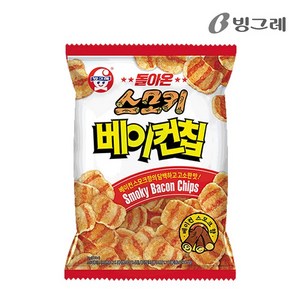 빙그레 돌아온 스모키 베이컨칩, 70g, 2개