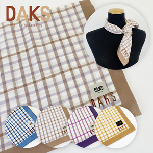 [정품] DAKS 닥스 스카프 쁘띠 미니 코튼 면100% 선물포장