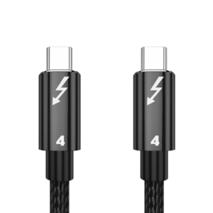 썬더볼트 4 케이블 100W PD 8K60Hz 40Gbps USB CtoC 정품성능 C타입 고속 외장 하드 데이터 충전 Thunderbolt Cable, 1개, 100cm