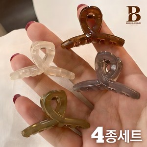 바네코 [4종세트] 프렌소 미니 앞머리 헤어 집게핀