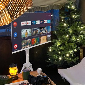 엔산 27인치 FS-100 가방세트 스마트모니터 구글TV 캠핑용 휴대용 접이식 스탠드, 27인치 화이트+FS-100(W)가방세트, 68cm, EKW271FAM11