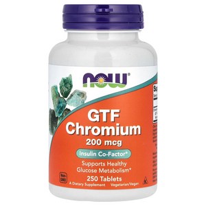 Now Foods GTF Chomium 나우푸드 GTF 크롬 200mcg 250정, 1개