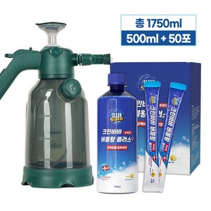 크린바바 한번에 싹 버블왕플러스 1750ml+전용분무기 버블세제 버블클리너 마이크로버블 밀착세정 욕실세정 차량폼, 버블왕플러스1750ml+전용분무기, 1개