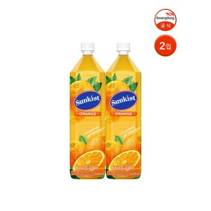 썬키스트 오렌지주스, 1.5L, 2개