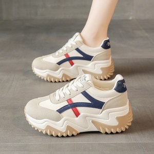 Modern Fashion 여성 패션 컬러 배색 키높이 운동화 워킹화 L28